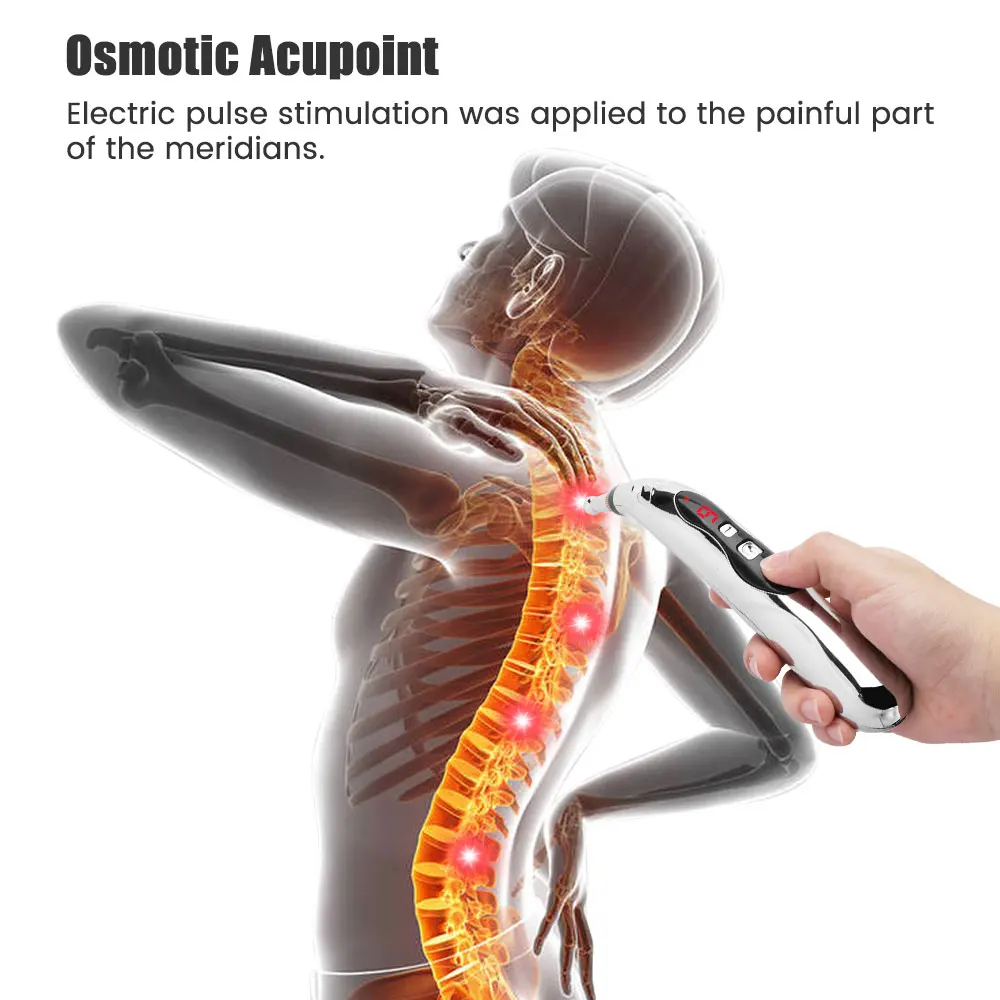 ชาร์จฝังเข็มปากกา 5/3 หัวไฟฟ้ากล้ามเนื้อนวดผ่อนคลายปากกาเลเซอร์ Energy Therapy Health Care TOOL