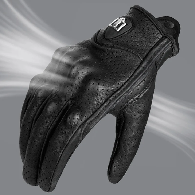 Guanti da moto estivi traspiranti Uomo Donna Moto Pelle Carbonio Ciclismo Inverno Moto Motocross Motore Guanti a dita intere
