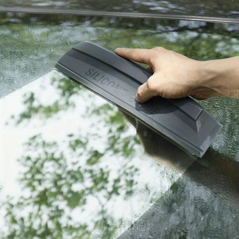 Escurridor práctico de silicona suave sin arañazos, herramientas para envolver el coche, limpiaparabrisas de agua, hoja de secado, raspador de película de raspado limpio, accesorios