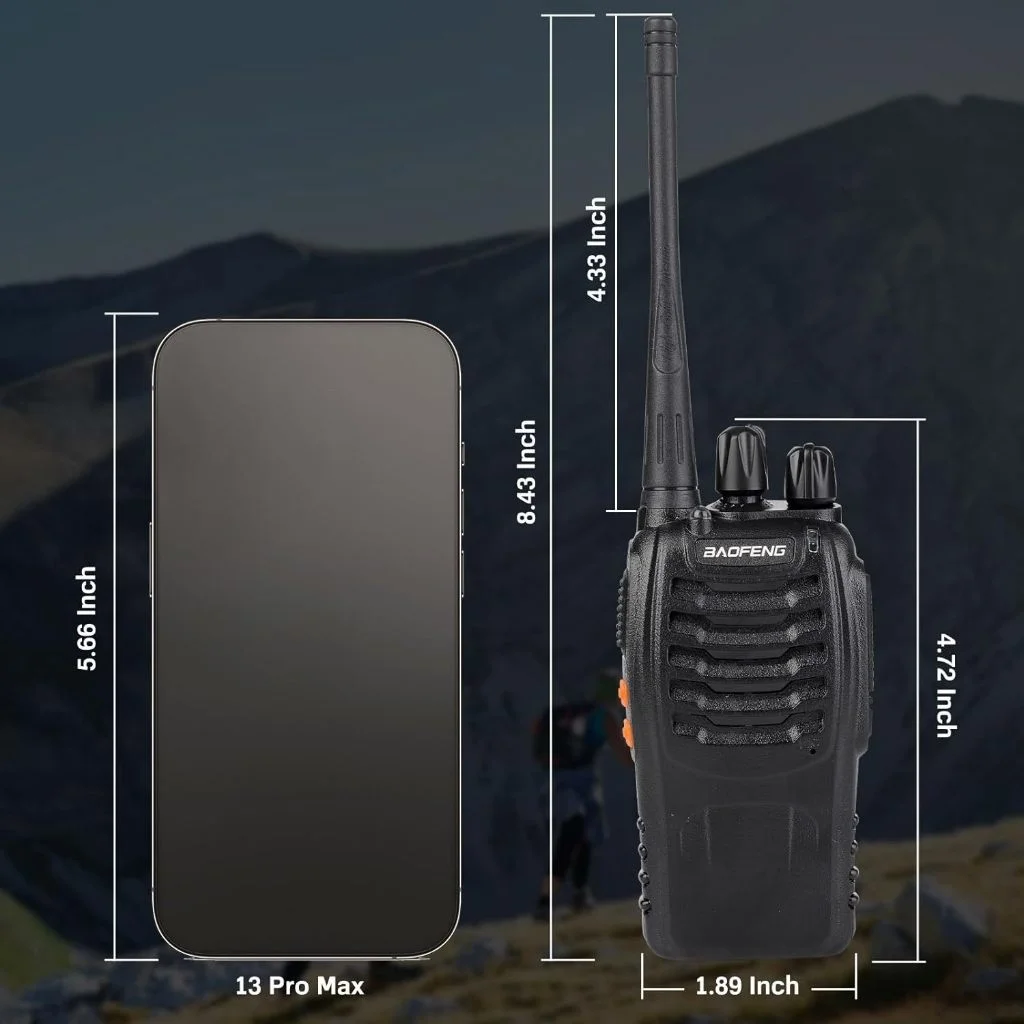 Kit 2 Rádio Comunicador Walk Talk Baofeng 777s com 16 Canais Alcance de 12Km