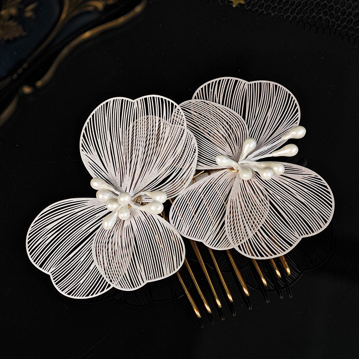 여성을위한 패션 6 개/몫 진주 머리 핀 클립 실버 컬러 신부 웨딩 헤어 액세서리 쥬얼리 신부 머리 장식