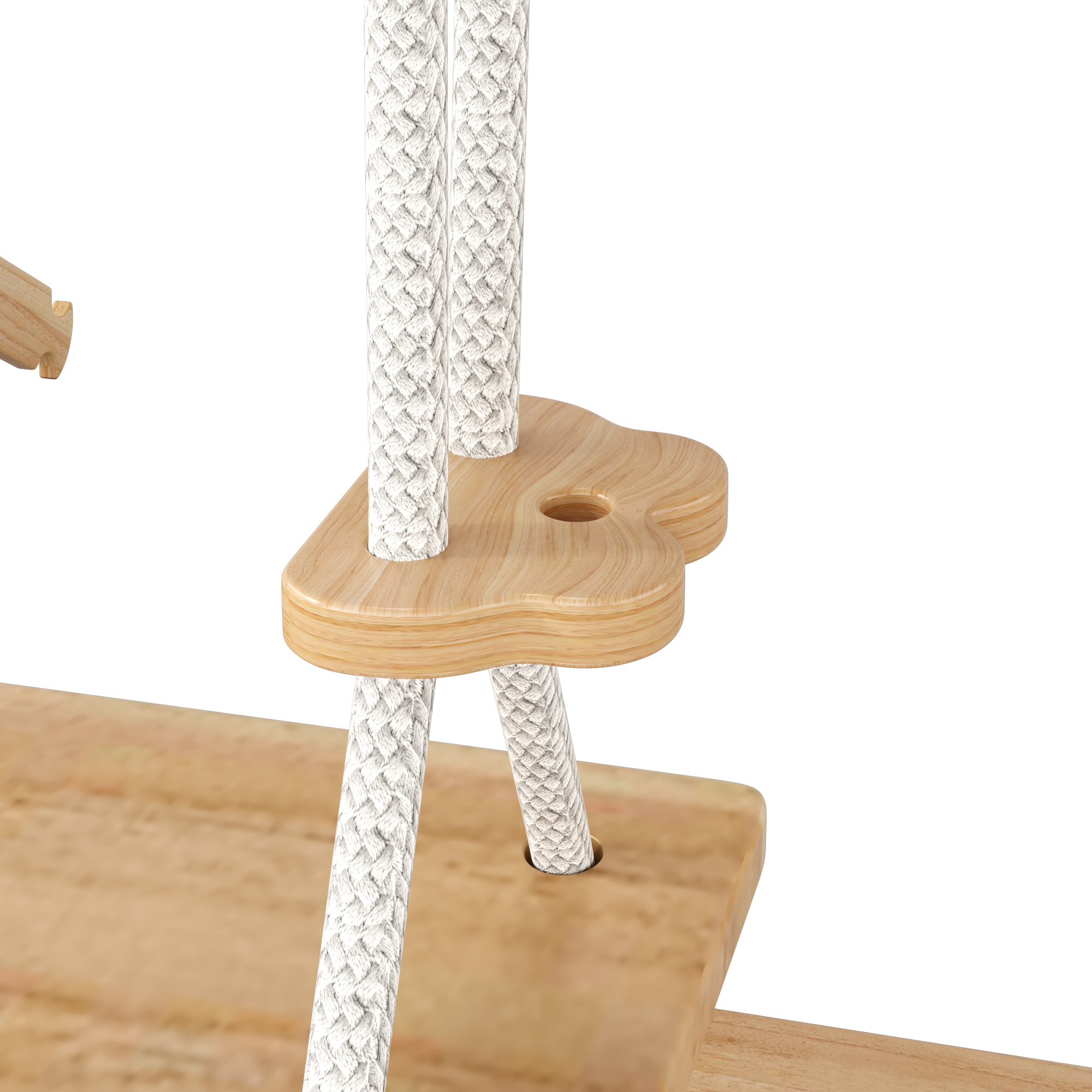 Slide and swing for children, wooden toys for children Made of solid pine, plywood 3 in 1 children's toy with climbing scaffold