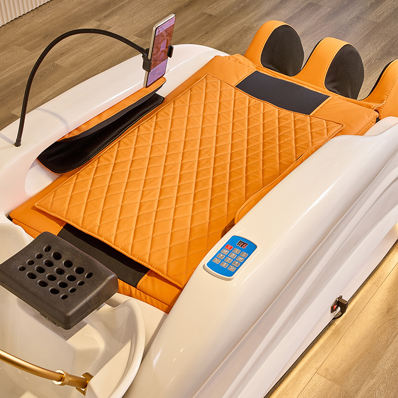 Multifunktionales Ganzkörper-Schönheitssalon-Kopf-Spa-Liegendes elektrisches Massage-Shampoo-Bett