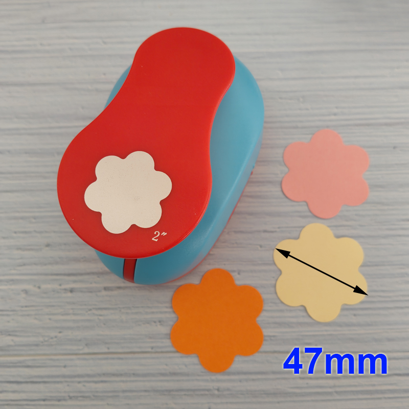 1pc 여섯 꽃잎 공예 펀치 스크랩북 학교 종이 펀처 EVA 구멍 펀치 7.5cm 4.7cm 3.5cm 2.4cm 꽃 엠보싱