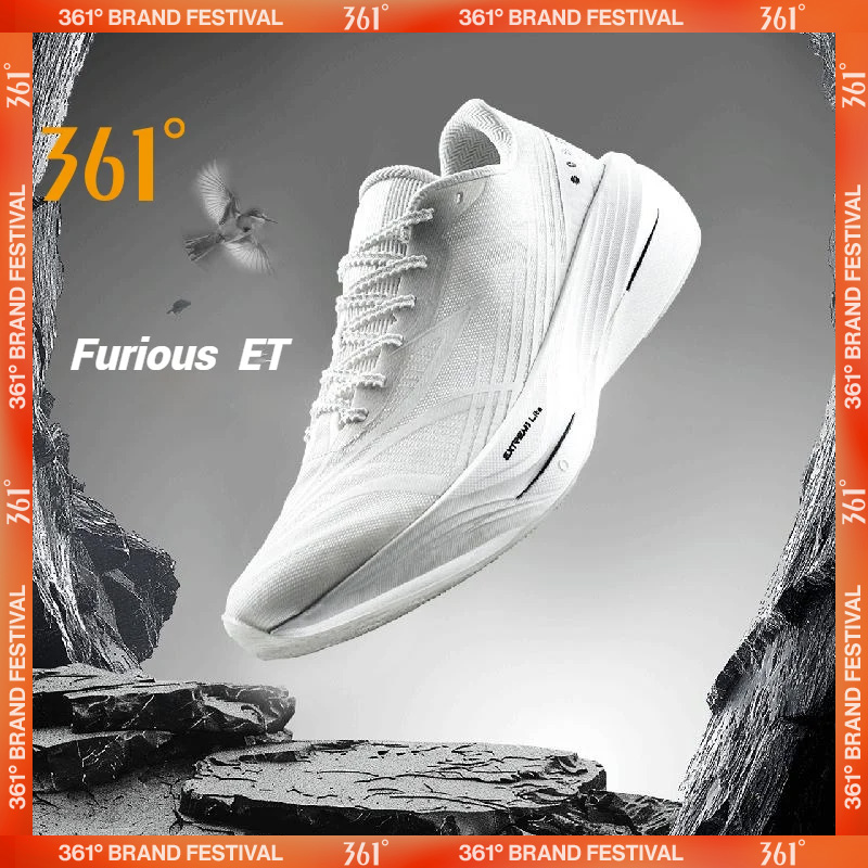 Zapatillas de correr Furious ET de 361 grados para hombre, zapatillas de deporte con placa de carbono para carreras de maratón, rebote, amortiguación transpirable 672512216 F F F
