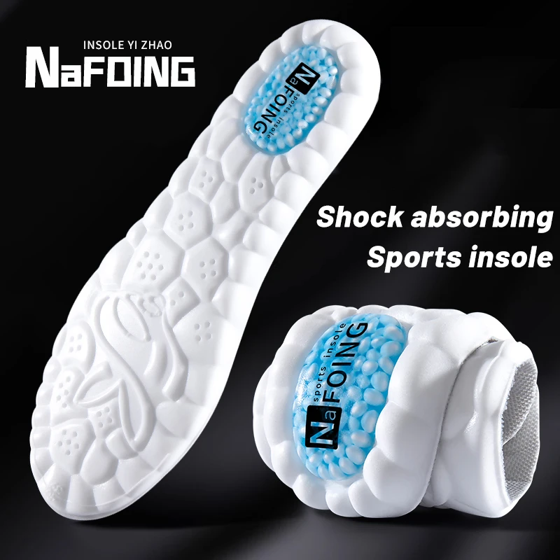 1 par de palmilhas esportivas premium para sapatos, amortecimento macio e respirável com absorção de choque para homens e mulheres ideais, almofadas de cuidados com os pés