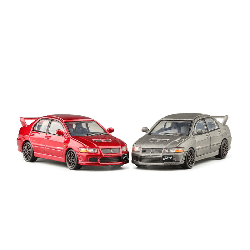 1/64 Mitsubishi Lancer Evolution EVO Toy Car Miniature 1:64 JKM Racing Model Free Wheel Diecast Alloy Collection Gift for Boy