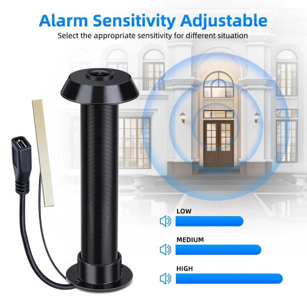 Tuya Smart Video Peephole 2.4G&5G Wifi Camera Motion Detection Door Viewer Video-eye Wireless Intercom Home Security Auto Record