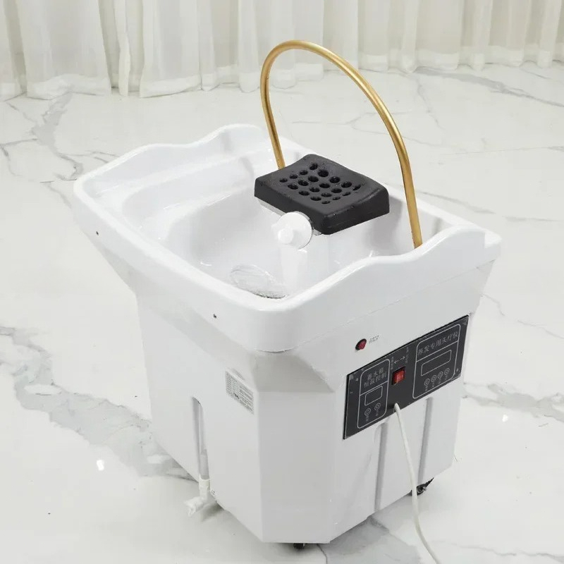 Chaises de salon de coiffure précieuses à l'eau, lit, artefact portable, fumigation, douche, chaise de shampoing, têtes de lit, meubles