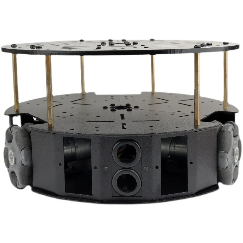 5kg Load 58mm Omnidirectional 3 Wheel Chassis With DC Motor 3WD Omni Mobile Robot Omni Robot Smart Car for Arduino Robot DIY Kit