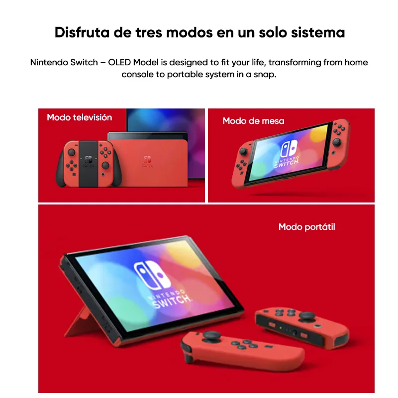 【Brand+】Nintendo Switch OLED Game Console 64GB 7-inch OLED Display