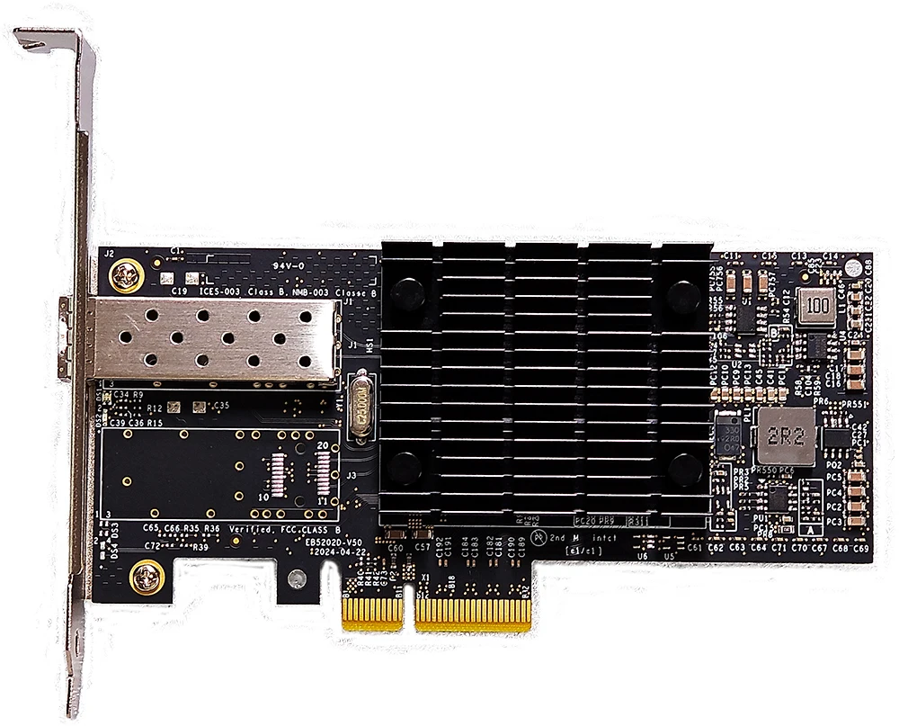 Adaptador de red Ethernet de 10 Gb Intel 82599EN X520-DA1 1xSFP+ Puerto PCI-E x8,x16 M.2 Tarjeta NIC compatible con servidor Windows/7/8/10/VMware