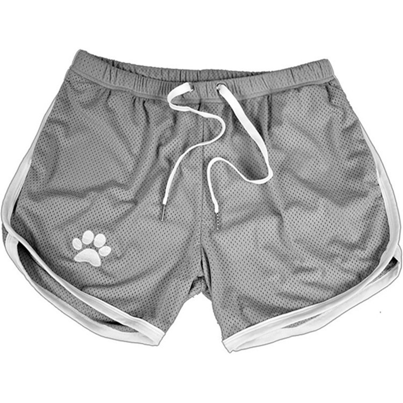 Shorts de fitness de verão solto shorts de corrida masculino jogging esportes respirável malha shorts tendência fina calças de três quartos masculinas