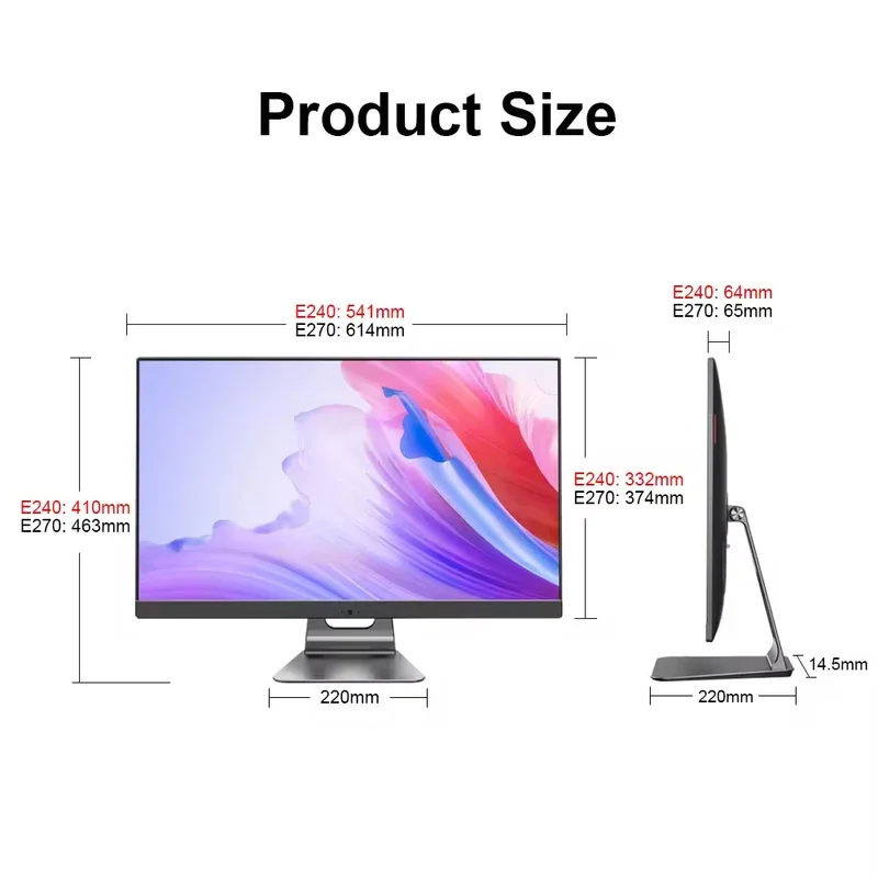 Core I5 I7 I9 Pantalla táctil Pc monobloque de escritorio Todo en uno Barebone Computadoras todo en uno