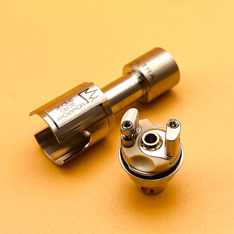 DSX Monarchy Mobb Ultra Mini puente RBA para BB Billet Boro Mod con pines de aire de 1,0/1,2/1,5/2,0/2,5/3,0mm vs Mobb V2 RBA