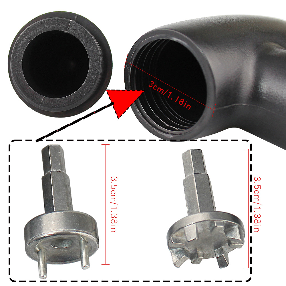 Outil de retrait de taquets de chaussures de Golf et jeu de clés à cliquet multifonctions-clé à pointes en acier Durable pour chaussures et Clubs de Golf