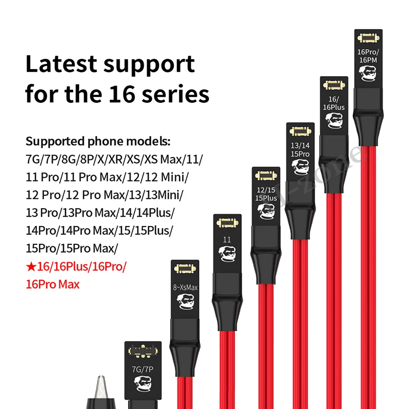 Cable de prueba de fuente de alimentación CC de línea de arranque de aire de alimentación de teléfono mecánico para iPhone 7-11 12 13 14 15 16 Pro Max Cable de activación de placa base