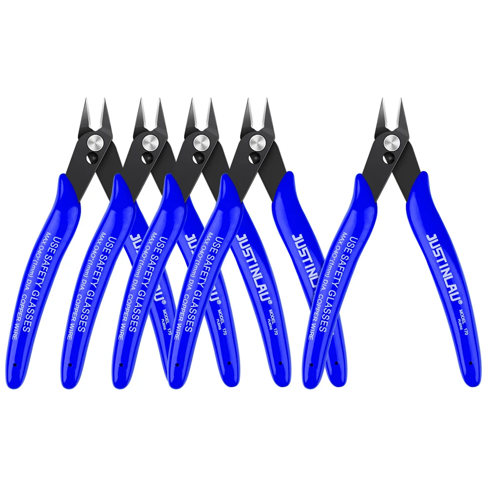 1 Mini Mũi Kìm Nhọn Điện Dây Cắt Cáp Kim Loại Bên Snips Xả Kìm Tiện Lợi Bền Dụng Cụ