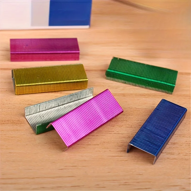 Standard Staples Full 26/6 Size 1000 Pack Color Staples - General Office Staples, Document Staples