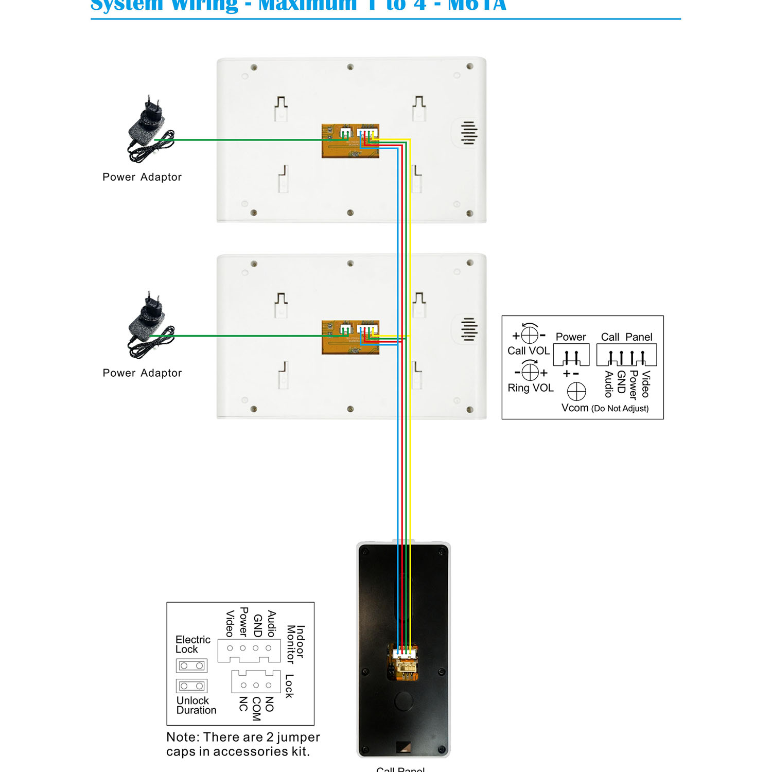 System wideodomofonowy M73T z 7-calowym monitorem, wizjerem wideo, kamerą, dzwonkiem wideo, zestaw telefoniczny do drzwi do domu, willi, mieszkania, IP