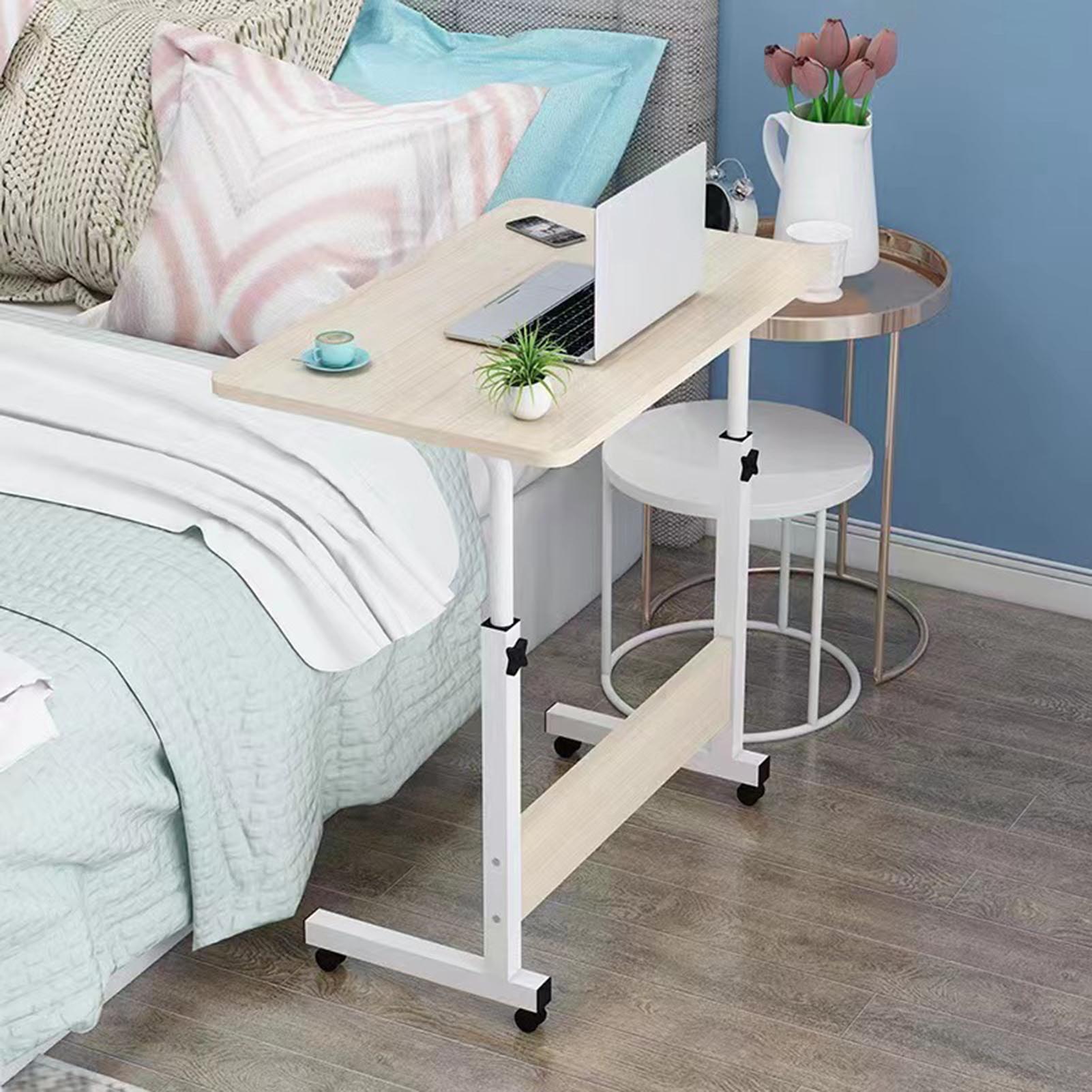 Mesa de cabeceira preguiçosa, mesa móvel de pé com altura ajustável, mesa removível para trabalho e laptop para cama 40*60cm
