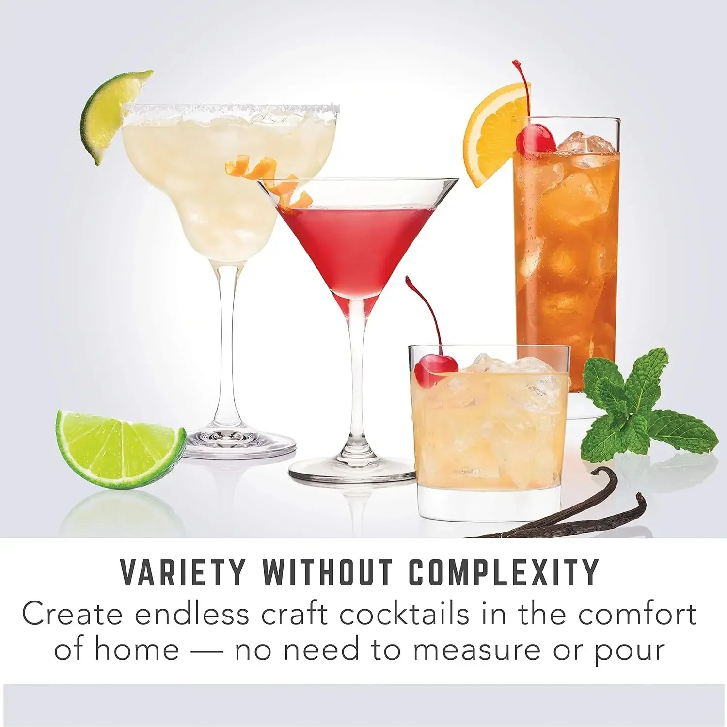 home.Bartesian Premium Cocktail and Margarita Machine for The Home Bar with Push-Button Simplicity