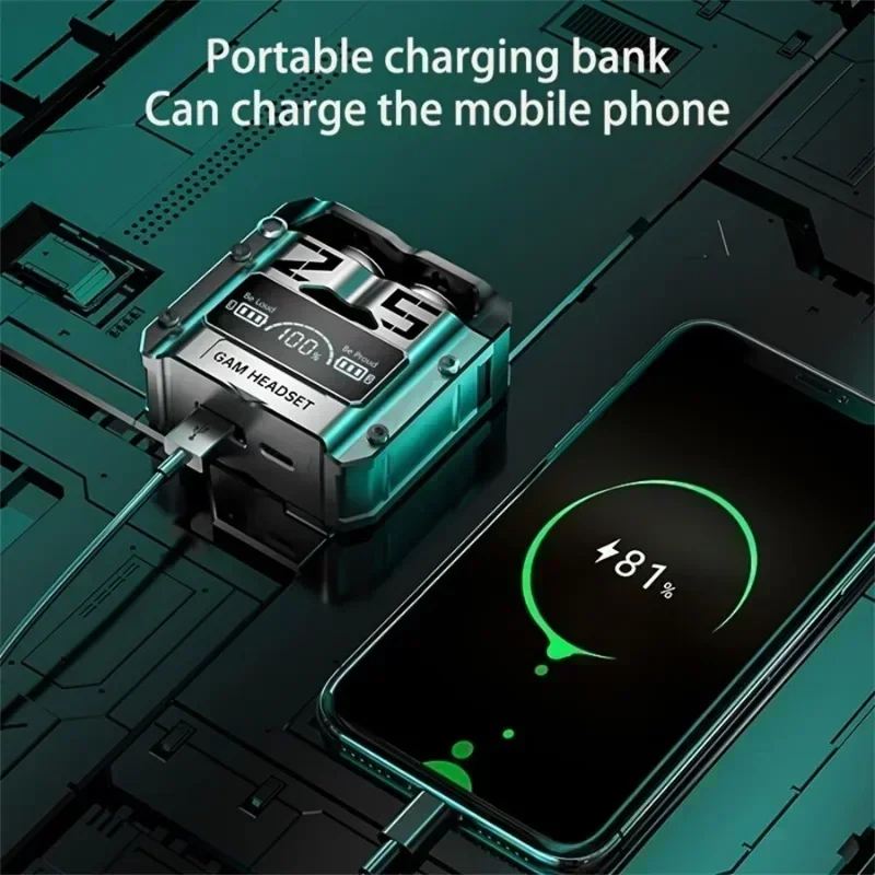 Fones de ouvido sem fio TWS Fones de ouvido Bluetooth Touch Control Redução de ruído Estéreo Fones de ouvido à prova d'água