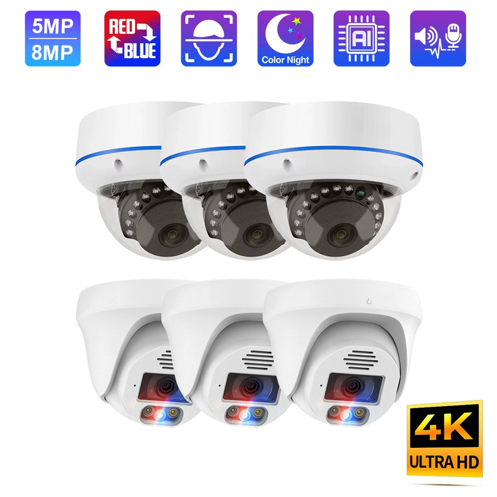 4K 8MP 5MP POE Kundnavutti Zd Vajono Vakш Vara Santo Utilizс Apartamento 1 / 2 / 3PCS Om nep Mohamed Nd Rayon Vendри Uch Rayon Vendри