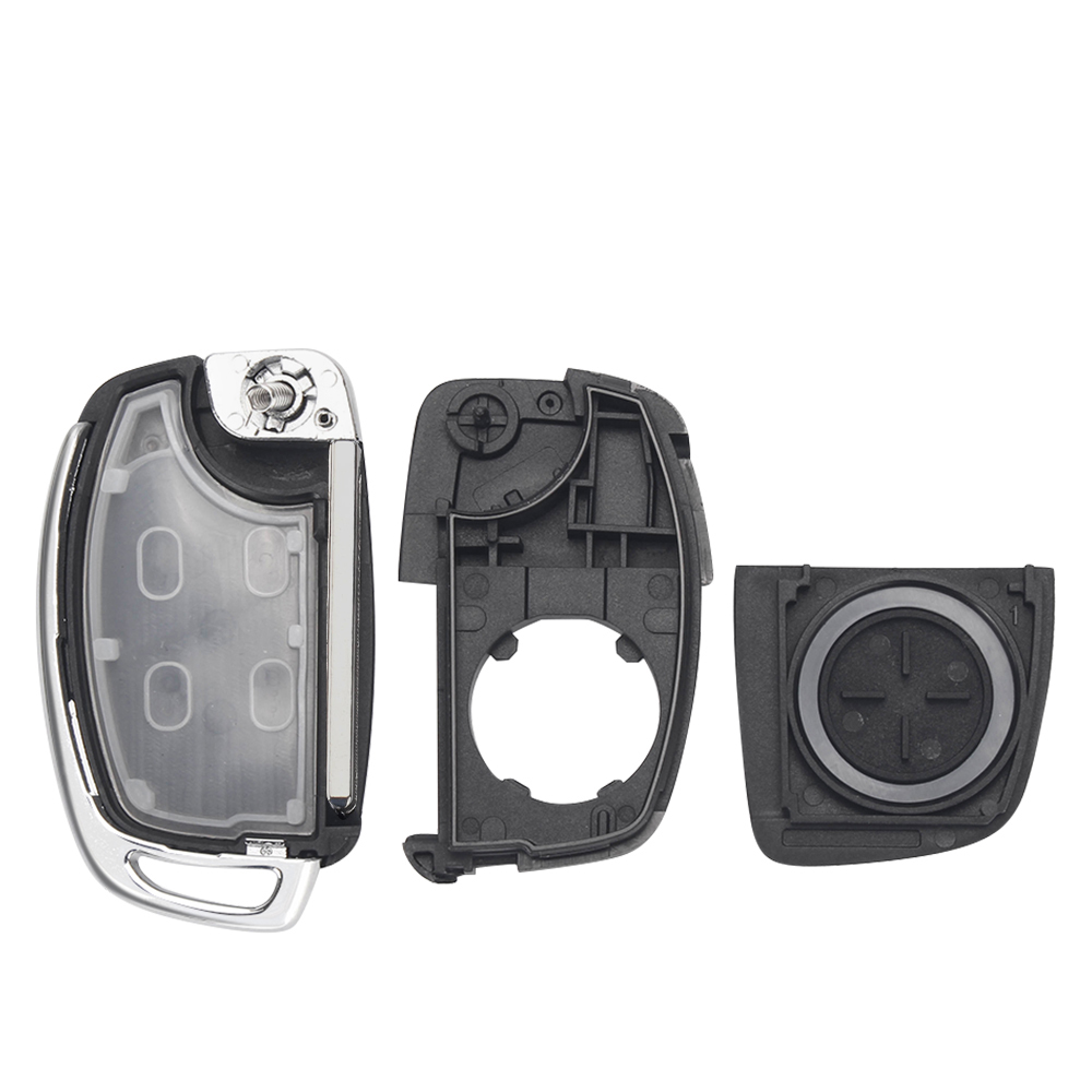 KEYYOU Dành Cho Xe Hyundai Solaris Ix35 Ix45 ELANTRA Santa Fe Mới Verna 3/4 Nút Chìa Khóa Xe Ô Tô Vỏ HY20 Remote Key Fob