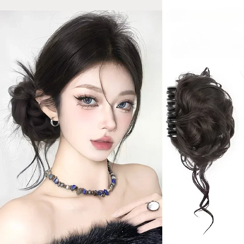 Elegante Blütenknospe synthetische Perücke Haarspange Mode Drachen Bart Haar Clip-in Damen Perücke Haarverlängerungen