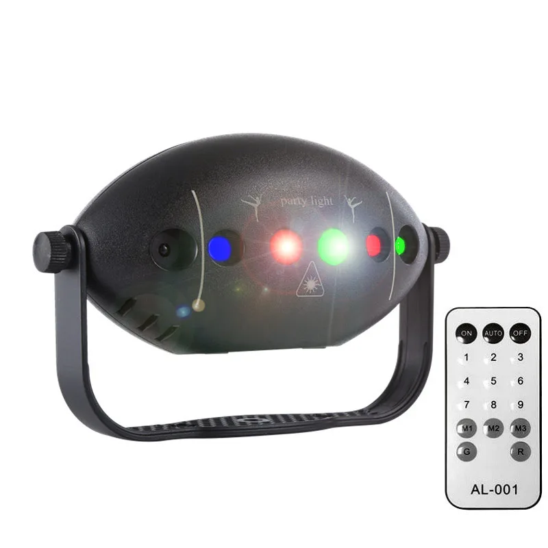 ไฟดิสโก้ RGB สำหรับเวทีดีเจปาร์ตี้ไฟไฟเครื่องฉายแสงเลเซอร์แสงแฟลชเที่ยวกลางคืนตกแต่งบ้านวันหยุดโคมไฟงานปาร์ตี้