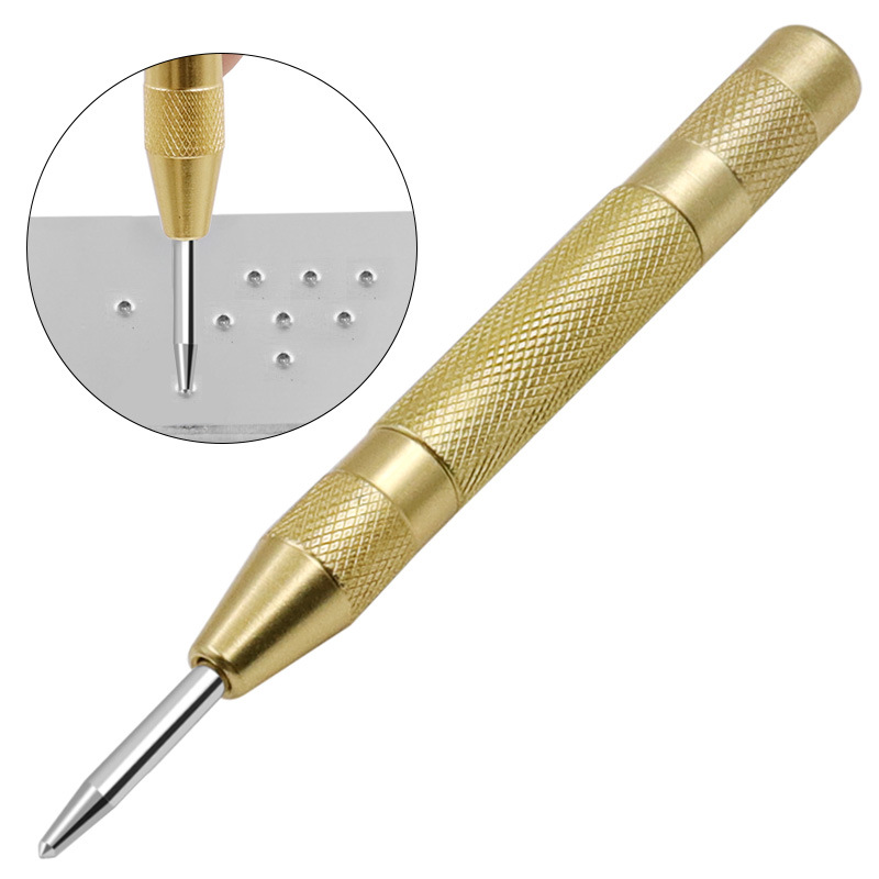 Punzón central automático, herramienta de carpintería, marcador cargado, cincel de madera, herramienta de carpintero