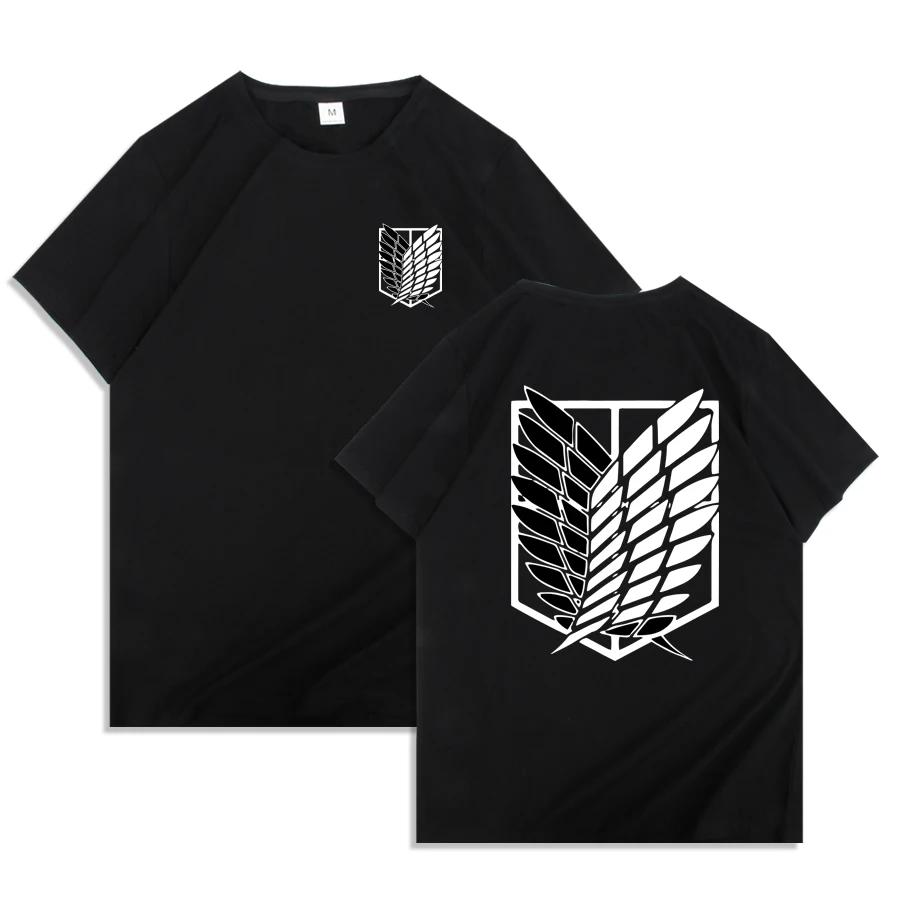 Japońska koszulka anime Mężczyźni Attack on Titan T Shirt Unisex Kawaii Cartoon Titans Attack Graficzne koszulki męskie Harajuku Letnie topy