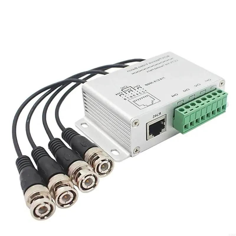 C90C Coaxials Video Transmitters 4ch AHD CVI TVI untuk Sistem Kamera Keamanan