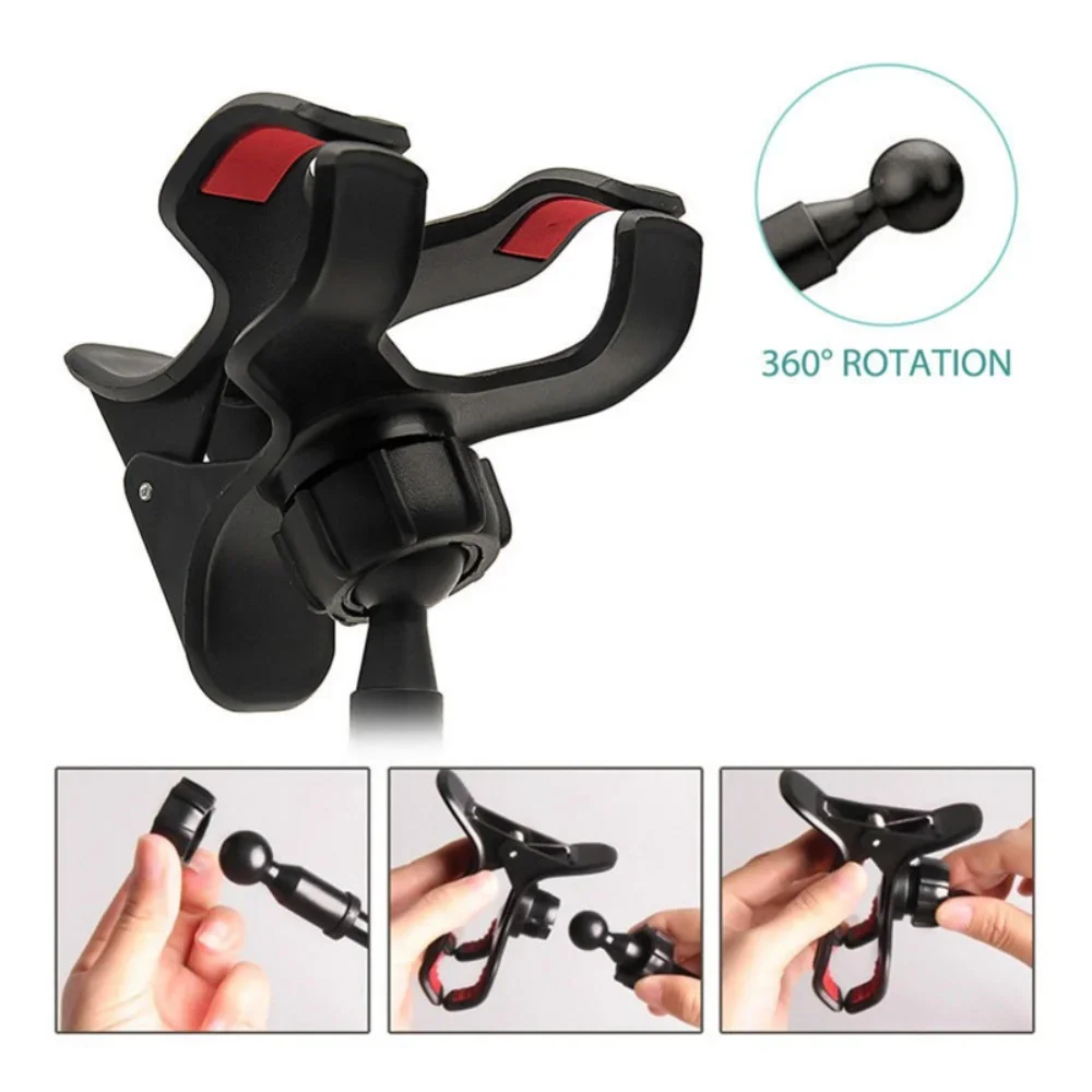 360 หมุนคลิปที่วางโทรศัพท์มือถือขาตั้งแบบพกพา Lazy Bed Desktop Bracket สมาร์ทโฟนโต๊ะขาตั้งฐานรองรับ