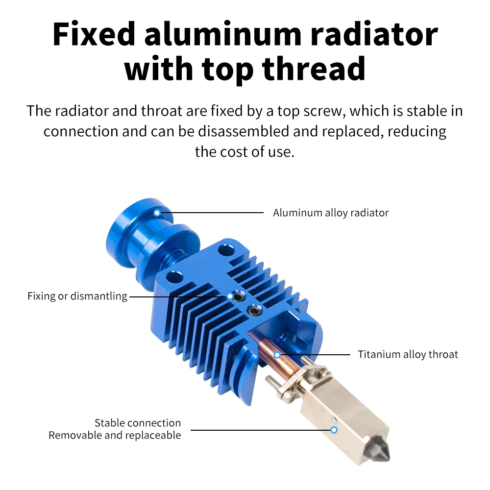 High Speed Print Head Upgrade Hotend Kit For Ender 3/CR10/VORON 2.4 Hi-End Extruder J-head for Ender 3 V2 3D Fast Printing