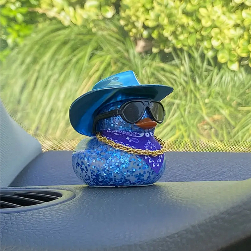 Duck Car Ornament - Rubber Duck Perfect Gift for Duck Lovers - Car Duck Interior Decoration Accessories