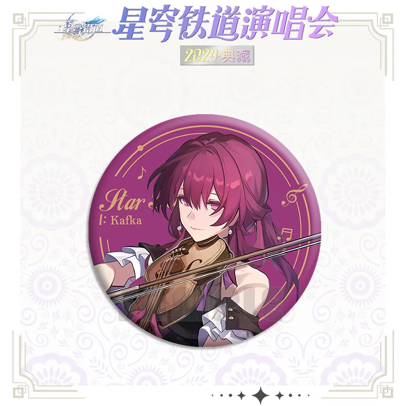 เกม Honkai Star Rail เข็มกลัด Pins อะนิเมะ Badge คอสเพลย์ Aventurine Robin Argenti Jingliu Kafka กระเป๋าอุปกรณ์ตกแต่งของขวัญ