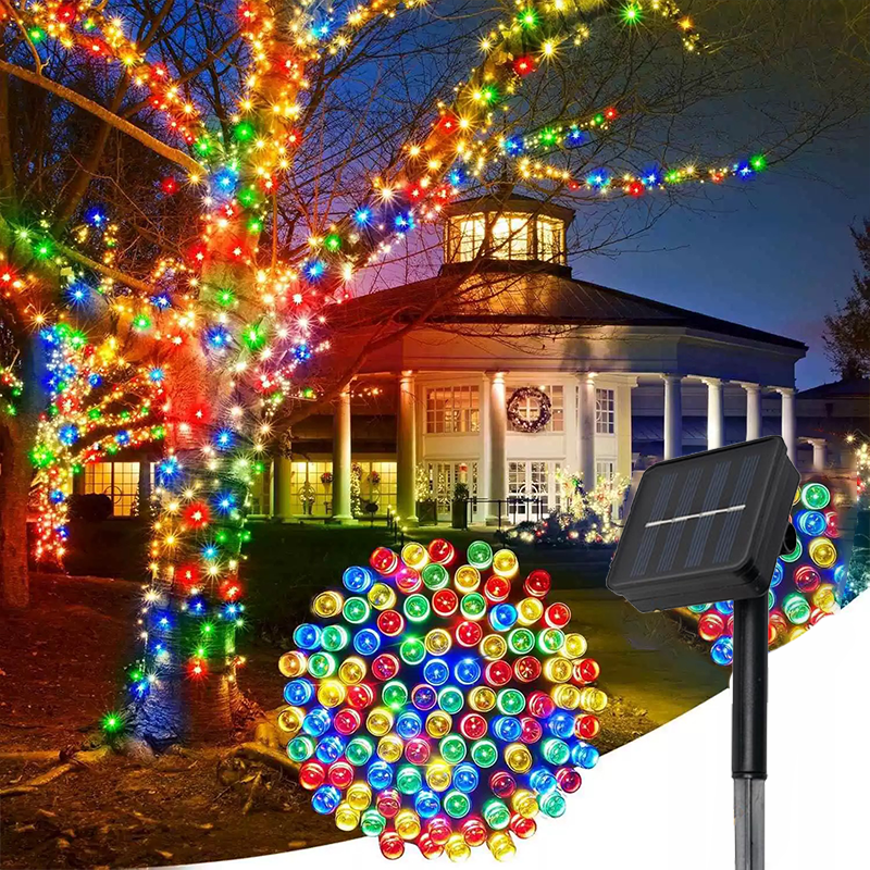 50/100 LED Solar String Light Fata Giardino Lampada da esterno impermeabile 6V Ghirlanda per Natale Festa di Natale Decorazione della casa