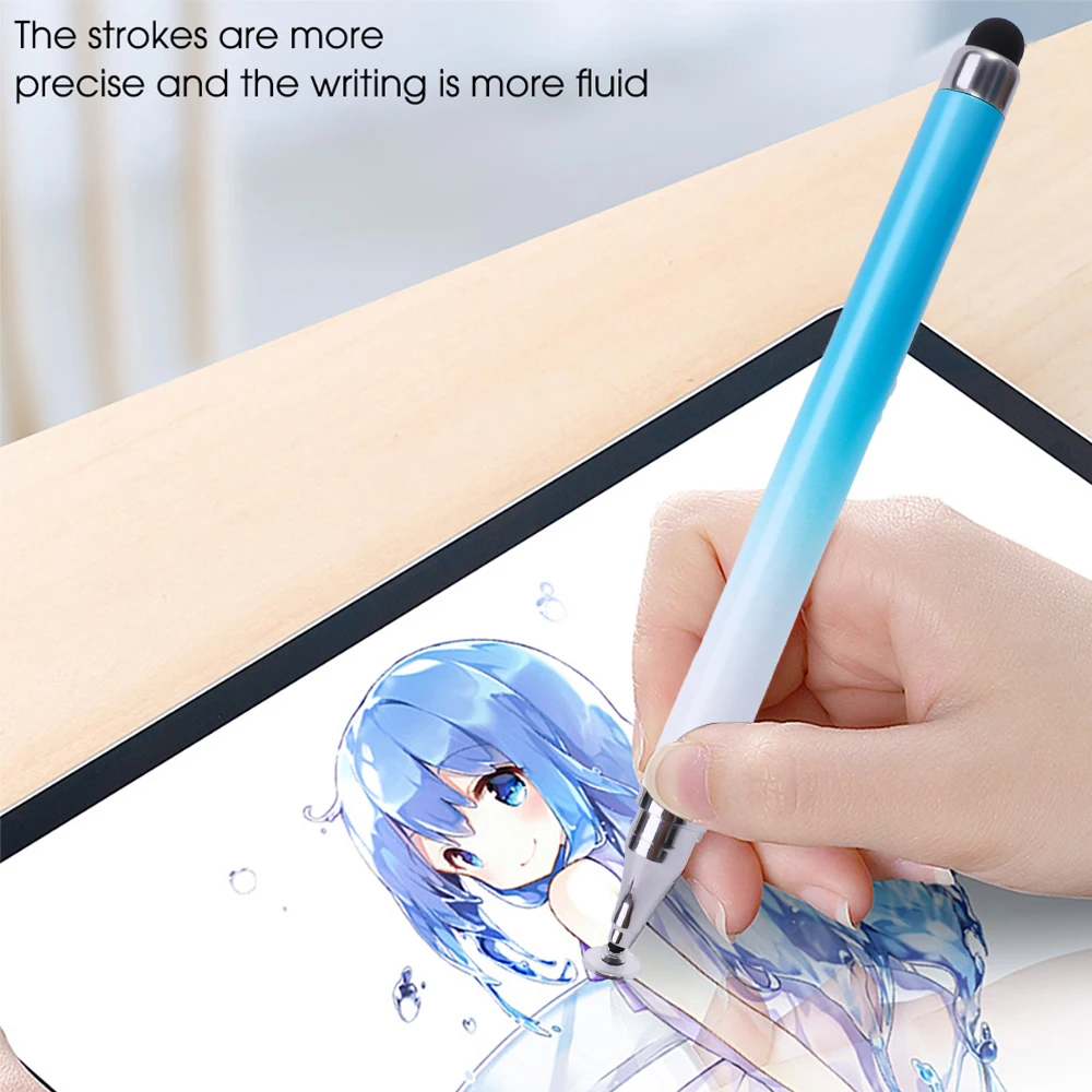 1-4Pcs Universal 2 in 1 Stylus Pen Drawing Tablet Pens Colorful Capacitive Screen Touch Pen for Mobile Phone Tablet Smart Pen