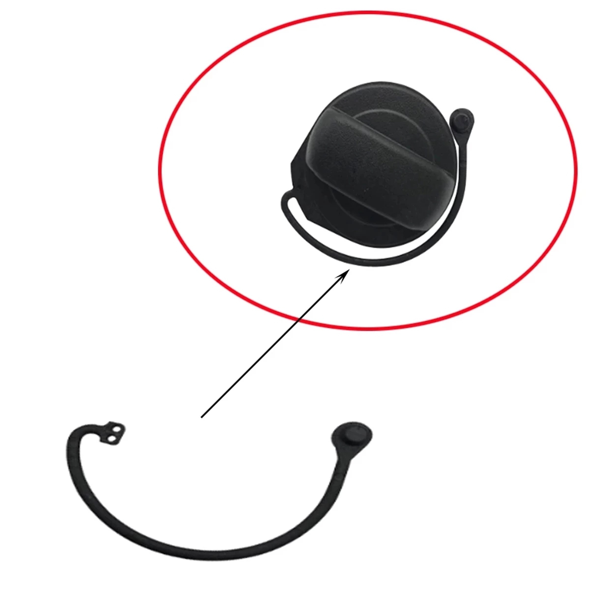 180201556 Tapa de tanque de combustible, Cable de cubierta, cuerda para VW Polo Jetta Golf Passat Audi A1 A3 A4 A5 A6 A8 Q3 Q5 Q7 Skoda Seat