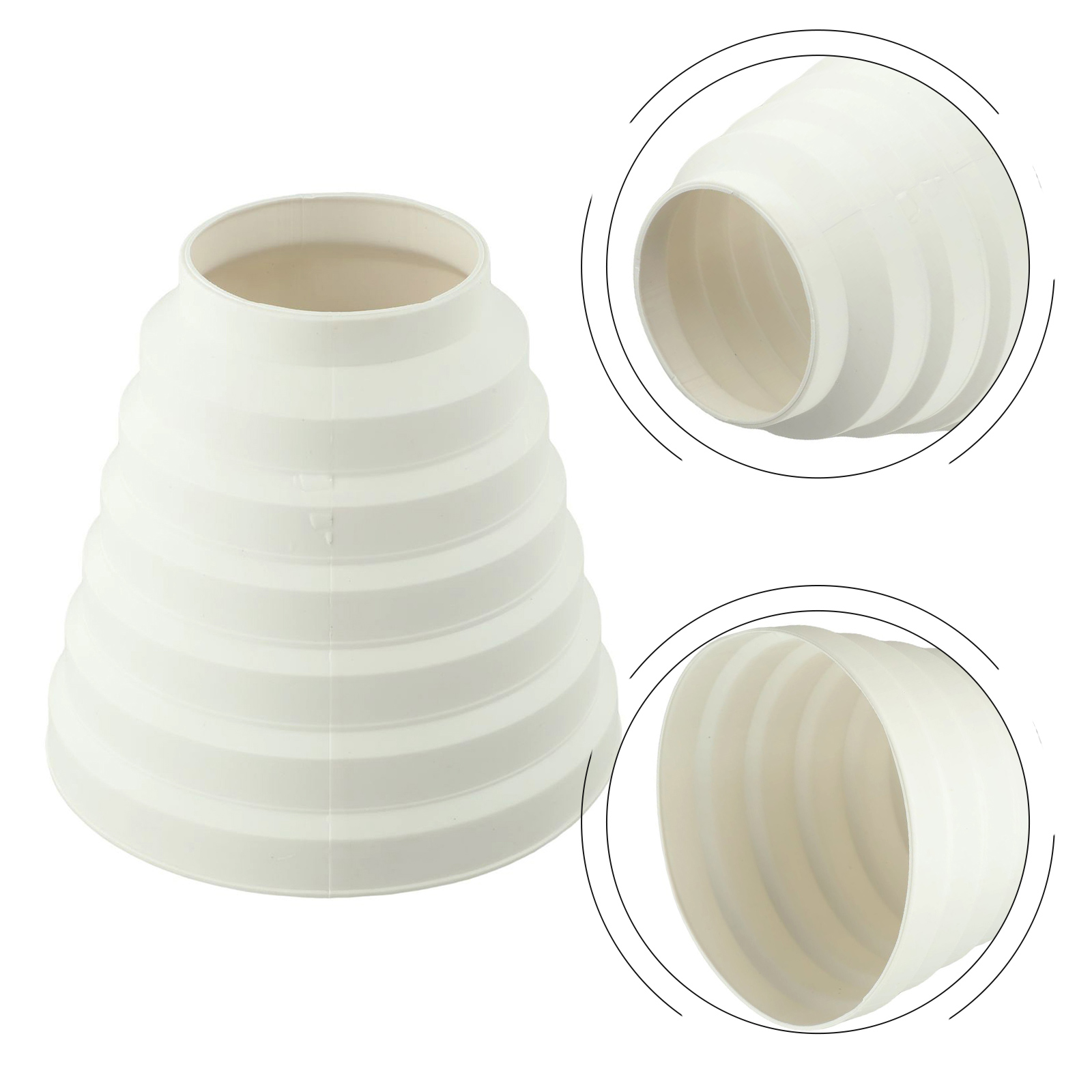 Round Air Ducts Extrator Fan Pipe Connector, Home Improvement Acessórios, 1Pc Pipe, 80-150mm