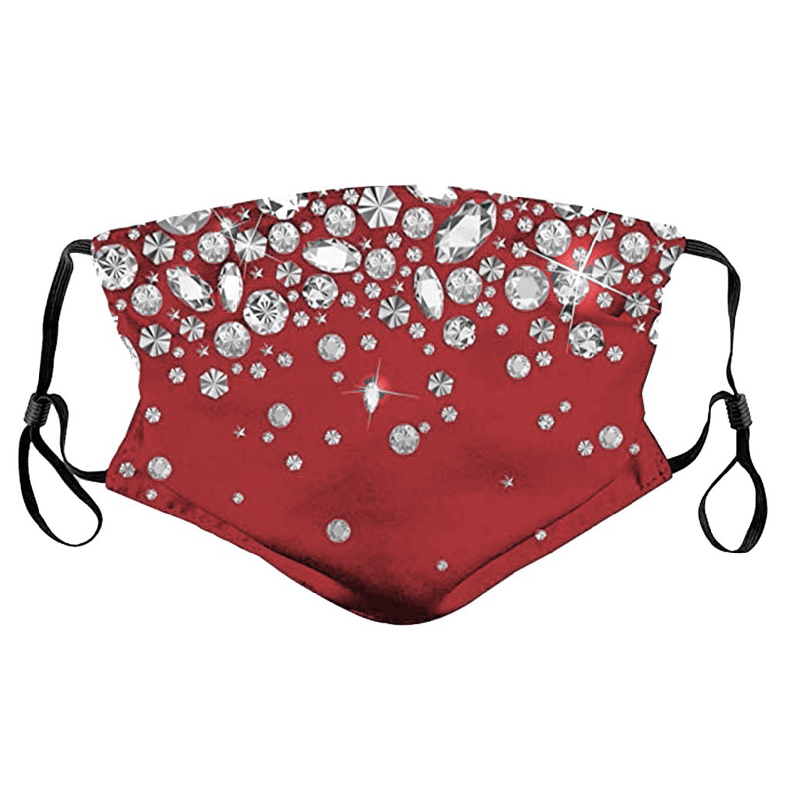 Mascarilla protectora de algodón para mujer, máscara lavable reutilizable de lujo, transpirable, antipolvo, para exteriores