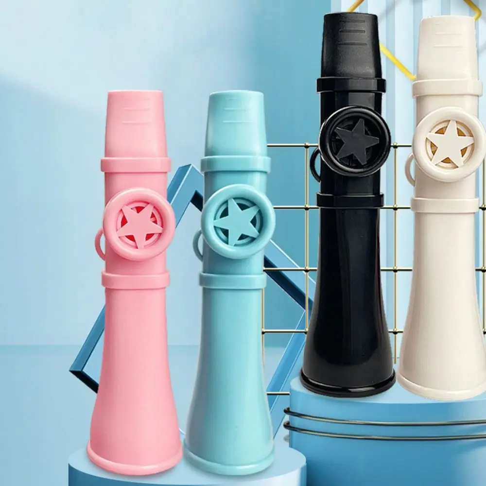 Portable ABS Kazoo Flute with Lanyard Easy To Learn Musical Instruments British Funny Musical Whistle Toy Boys Girls Gift