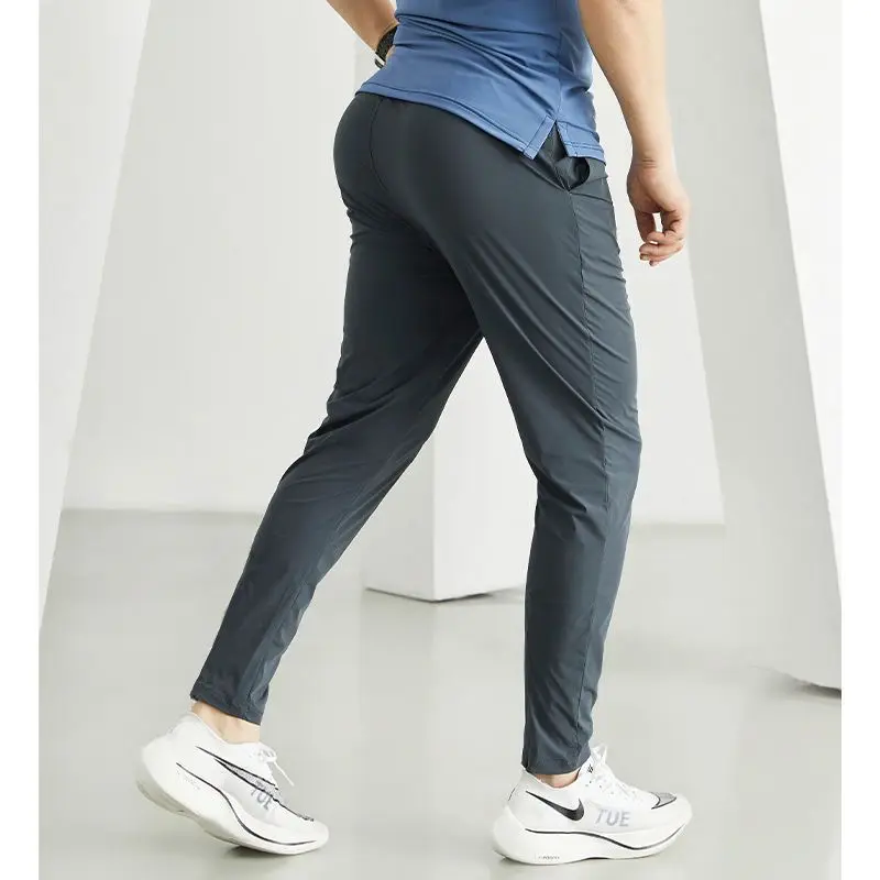 Homens calças esportivas jogging elástico correndo sweatpants ginásio de fitness calças apertadas secagem rápida treino treinamento calças esportivas