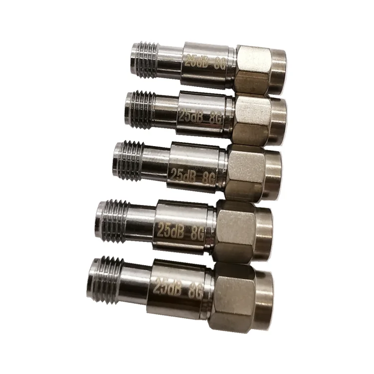 Atenuador SMA de 2W, 1dB, 3dB, 6dB, 10dB, 15dB, 20dB, 30dB, 40dB, DC-8GHz, atenuador fijo Coaxial RF, conector SMA de alta frecuencia