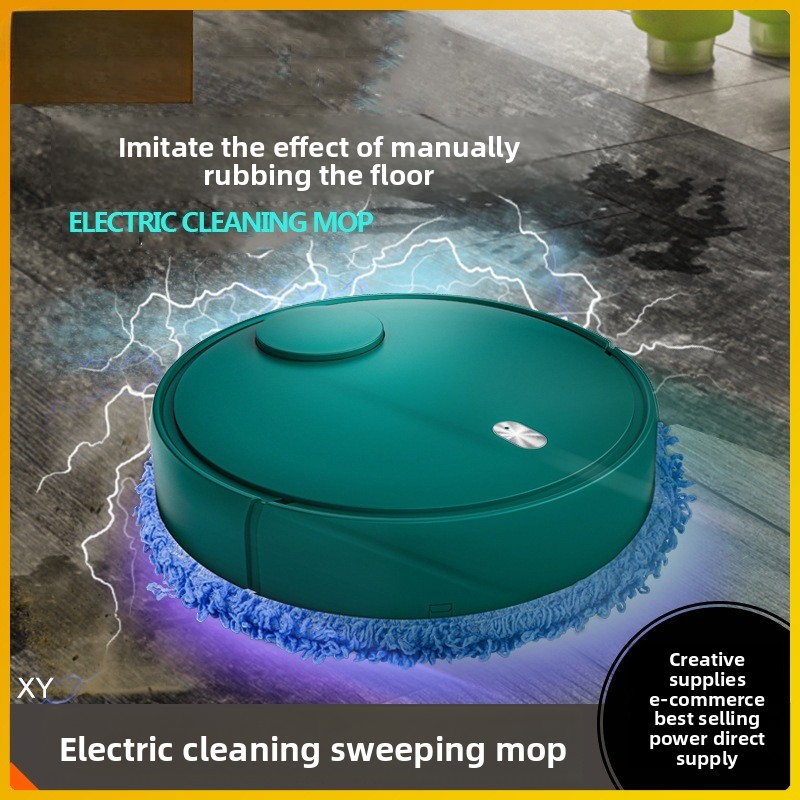 Máquina de esfregão sem fio, esfregão elétrico doméstico, varredor automático, esfregão preguiçoso, tudo em um, robô de esfregão