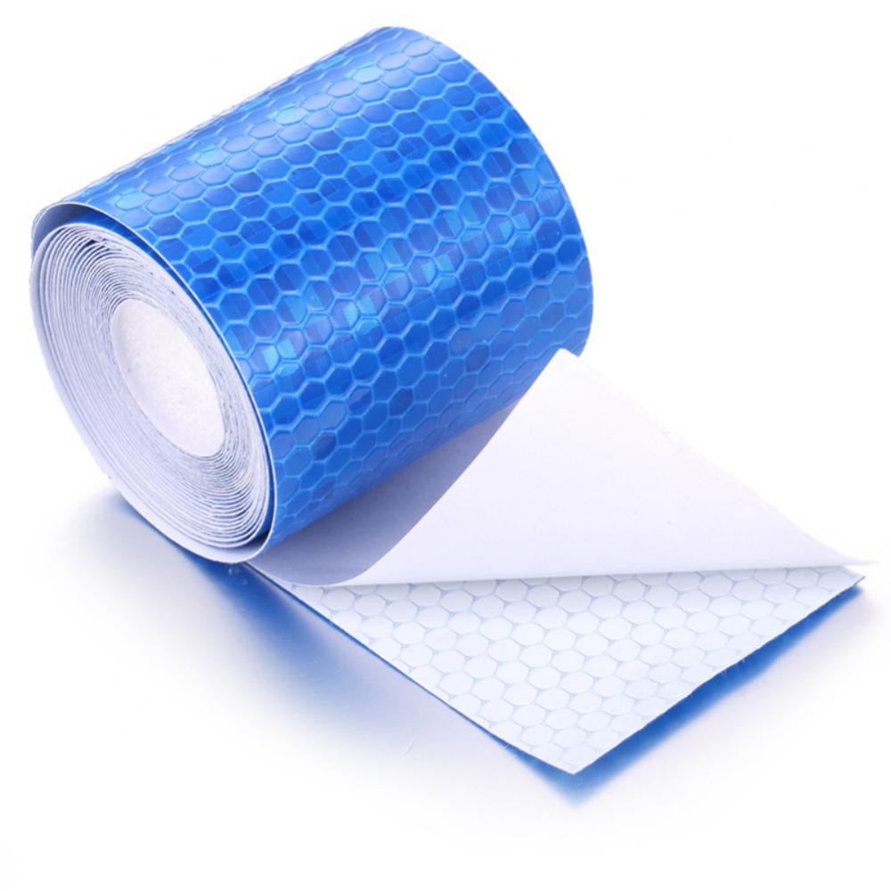 1 pz 5cm x 3m Cinta Reflectante riflettente tessuto riflettente Reflex Adhesiva Auto Car Film Crystal Honeycomb 30 Mm