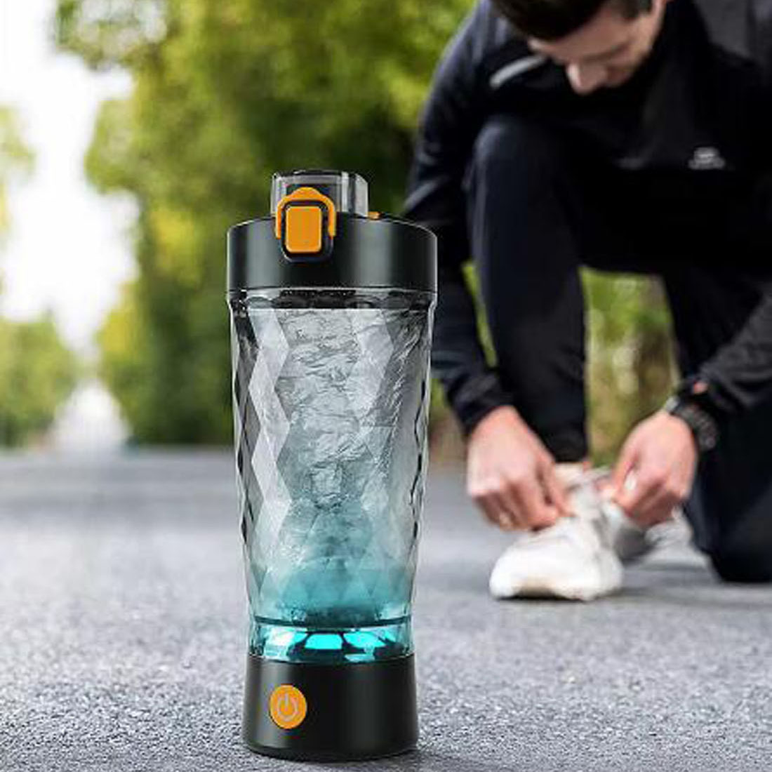 Taza agitadora automática de 650ml, taza mezcladora de jugo de leche y café, botella batidora, hervidor para gimnasio al aire libre