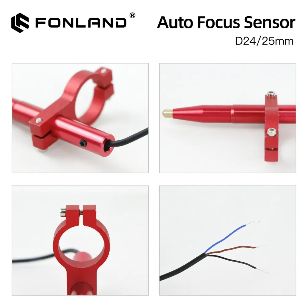 Fonland Auto Focus Sensor Z-Axis for Automatic Motorized Up Down Table CO2 Laser Engraving Cutting machine